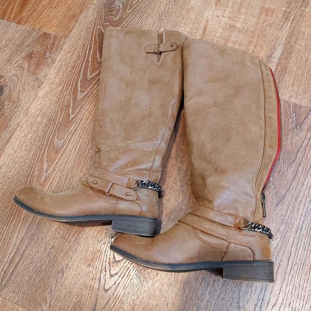 Caanyon Brown Knee High Boots 6.5